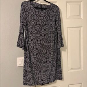 Tommy Hilfiger Elegant Blue Patterned Dress